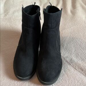 Black Suede Ankle Boots
